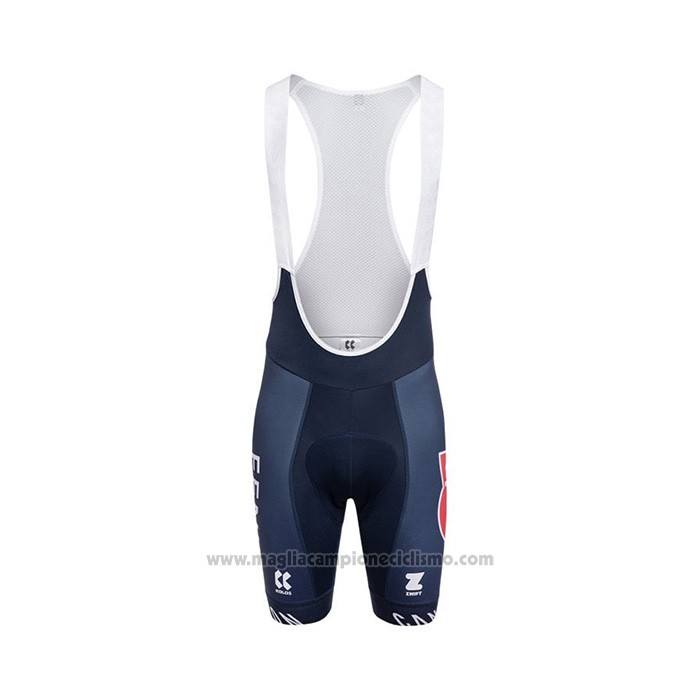 2022 Abbigliamento Ciclismo Alpecin Fenix Scuro Blu Manica Corta e Salopette